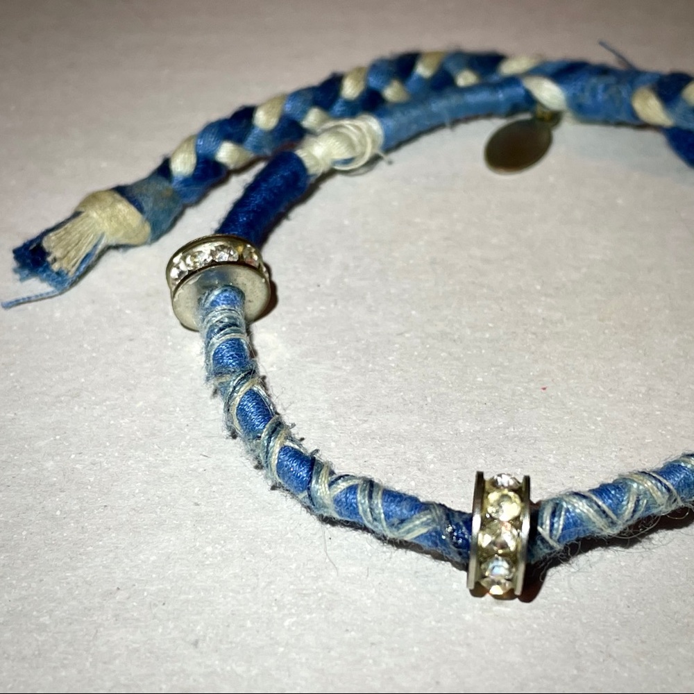AEO Blue Braid Bracelet